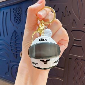 INVADER Cool Light-up Helmet Keychain Realistic Lightweight Helmet Bag Charm Creative Multifunctional Mini Night Light Pendant Key/Backpack Decor