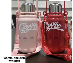 THERMOS FLASK COFEE CUP TERMOS JUMBO STAINLESS TAHAN PANAS DAN DINGIN KAPASITAS 1000ML KODE 8023