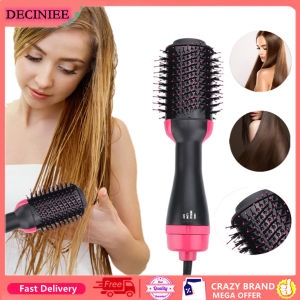DECINIEE 2 in 1 Electric Hair Dryer Hair Straightener Curler Comb Hot Air Hair Brush Beauty Hair Styling Tool Reduce Frizz and Static