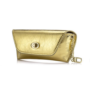Burst Crack First Layer Cowhide Sunglasses Storage Bag Small Portable High-value Glasses Case