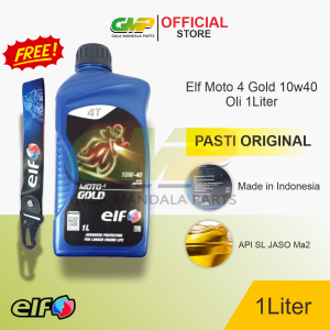 Oli ELF Moto 4 Gold 10W40 1L Semi Synthetic Motor Universal Sport Byson