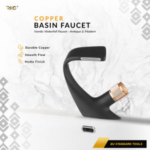 Keran Mixer Wastafel Cuci Tangan Hot & Cold Nordic Bathroom Faucet FCT-104MB