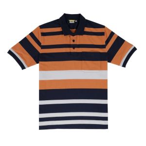 camel active Men Outdoor Casual Regular Fit Jacquard Polo Shirt - Navy Blue 9-280AW24STP1140