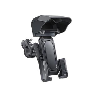 Motorcycle Phone Holder with Waterproof Sunshade Motorcycle Phone Mount Handlebar Cellphone Holder Rainproof