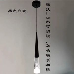 SXH  Modern Simple Crystal Chandelier Bedside Bedroom Dining Room Cafe Chandelier Living Room Background Wall Chandelier Bar Chandelier