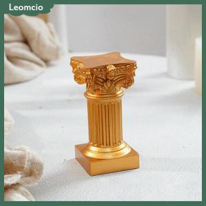 [Leomcio] เสาโรมันเสากรีกรูปปั้นแท่นเชิงเทียนยืนประติมากรรมในร่มบ้านห้องรับประทานอาหารสวนตกแต่งทิวทัศน์