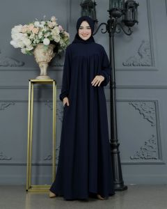 Zahira1808 Gamis Model Polos Air Flow Krinkle By KHZ Gamis Murah Trendi Baju Syari Muslim Wanita Ibu Terlaris Baju Pesta Adem Nyaman Di Pakai Real pict