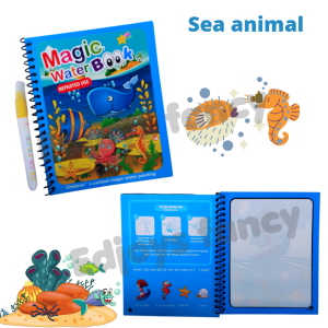 Buku mewarnai ajaib magic coloring book water bst19-2 Buku mewarnai anak paud Coloring magic waterbook BH-01-10