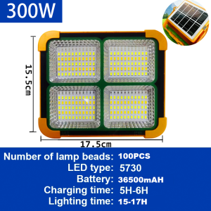 【2025 NEW 】Solar emergency light solar Lighting Outdoor Portable Magnetically absorbed Solar Portable Emergency Light Indoor Home Emergency Camping Lighting for onstruction Sites Solar Charging portable Lamp COD