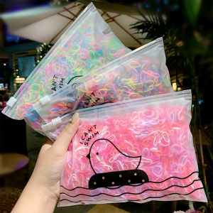 Lovely girls house 1000pc Lot of Disposable Girls Little Colorful Ponytail Rubber Hair Band Elastic Hair Holder Fashion Hair Accessories