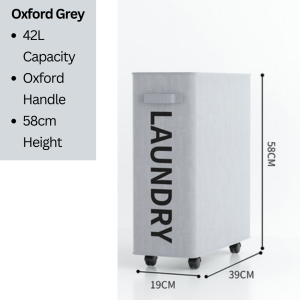 Large Yoga Mat Organizer Rolling Slim Laundry Basket with Handle on Wheels Foldable Laundry Hamper Collapsible Corner