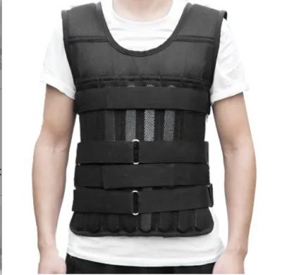 Hot Sale 20kg Weighted Vest Adjustable Loading Weight Jacket Exercise Weightloading Vest Boxing Training Waistcoat