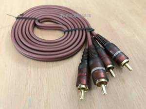 สายสัญญาณ (หัวRCA คู่ - หัวRCA คู่) สวยคุณภาพทองแดงผสม ยาว 1.5 เมตร สวยทน 20 ต่อการใช้งานสินค้าได้ มาตรฐาน