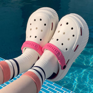 LHFriday ขายดี รองเท้าแฟชั่น รองเท้าแตะหัวโตเสริมส้นให้สุดปัง มาพร้อมสายรัดส้นใช้งานได้จริงสาวๆคือห้ามพลาดเลยช้าหมดแน่นอน