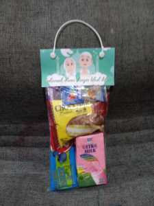 12x25 Tas Snack Lebaran (ISI 10 PCS) / Label Snack Idul Fitri / Plastik Snack THR / SET TAS PELASTIK DAN TALI / BISA CETAK NAMA KELUARGA DAN FOTO TAS IDUL FITRI SNACK IDUL FITRI IDUL ADHA  ACARA LAINYA