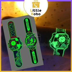 [Hộp 2 Cái] Đồng Hồ Xăm Dạ Quang Phát Sáng Đồ Chơi Trẻ Em Cho Bé Đeo Tay Glow In Dark Watch Decal