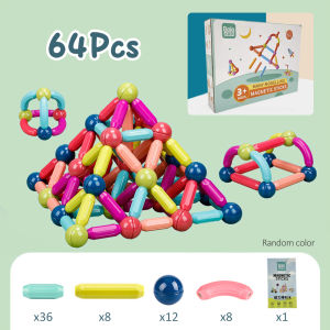 Mamibayi Magnetic Stick Merakit Mainan-Pengembangan Pendidikan Anak Ragam Splicing Magnetic Building Block