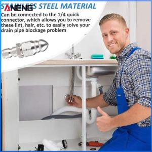 [Aneng] Đầu nối vòi phun nước cống Quick Pressure vòi phun làm sạch cống 5000 PSI đa chức năng cho vệ sinh trong gia đình