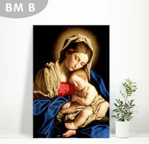 pajangan dinding poster bunda maria wall decor nasrani