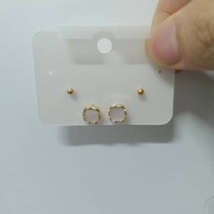 Fashionable Ring Gift  年新款韩国黑色方形迷你耳钉女小众气质高级感百搭耳环耳饰品