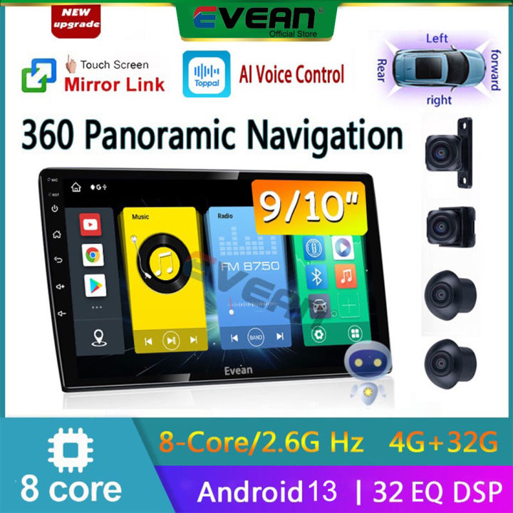 [4G+32G 8 Core With Voice Command] Evean 9''/10''inch 2din Head Unit