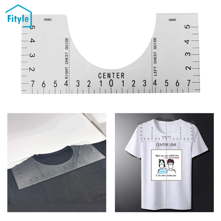  T-Shirt Rulers Guide, Shirt Alignment Tool for
