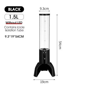 1.5/3.0L Beer Tower Dispenser Beverage Dispenser Juice And Drinks with LED light