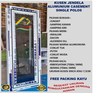 JENDELA ALUMUNIUM UK 40X100CM SINGLE POLOS