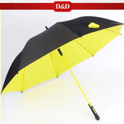 D&D YS125 Enlarged Size Golf Straight/Curve Long-Handle Umbrella Windproof Payong With Waterproof Drip Case PayunG