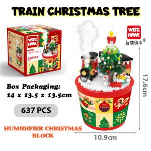 Wise Hawk Christmas Gift Humidifier Home Decoration Block 2868 / 2869 Building Brick Toy 圣诞加湿器积木家里摆设 **READY STOCK**