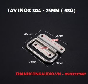Tay cầm tay xách inox 304: Ngăn kéo Tủ máy tủ đồ nội thất quần áo.. thép không gỉ cao cấp.