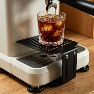 WAYNEG Carbon Steel Coffee Scale Stand Hollow Drainage Adjustable Height Espresso Extraction Cup Rack Easy To Clean Rust-resistant Coffee Electronic Scale Bracket Barista