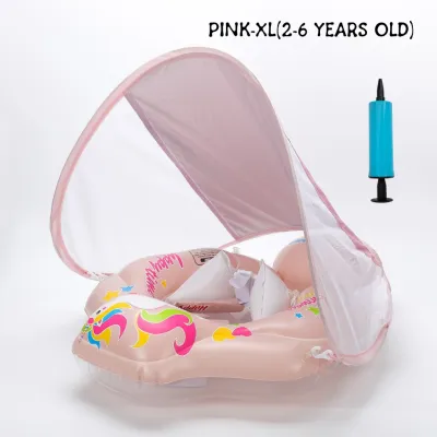 ✨SG✨Baby Swimming Float Inflatable Swimming Ring with Sunshade Floating Accessories Circle Bath Summer Toy Toddler