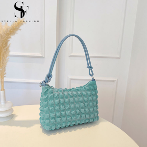 Stellafashion1991 #Y251 Soft Cloud Cotton Candy Womens Handbag Gentle Shoulder Bag lightweight Large Tote Bag