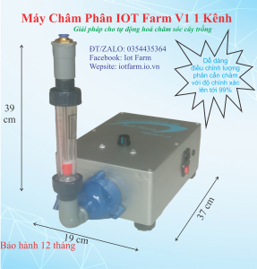 Bộ châm phân tự động chính xác. Máy Châm Phân Tự Động V1 1 Kênh. Bộ Hút Phân. Thiết Bị Châm Phân