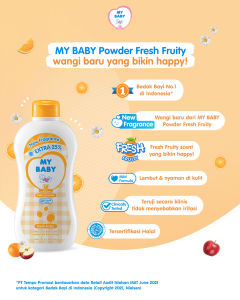 My Baby Powder Fresh & Moist [225 gr / 3 pcs] - Exp: 04.2028