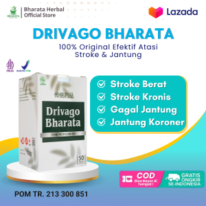 Drivago Bharata - Obat Stroke Berat Kronis Obat Jantung Koroner Penyumbatan Darah Ampuh Original