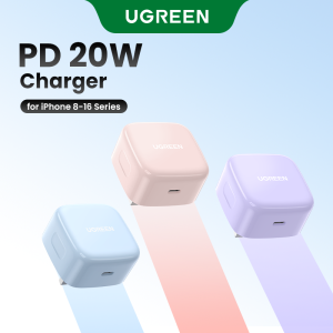 UGREEN PD20W Fast Charger Colorful iPhone Charger Bundle for iPhone 15 Pro Max iPhone 16 Pro Max iPhone 17 Pro Max iPhone 18 Pro Max
