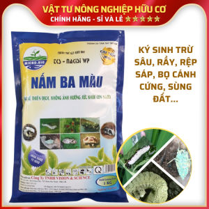 NẤM 3 MÀU Ký Sinh Trừ Sâu Sầy Rệp An Toàn Sinh Học - Gói 1KG