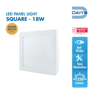 Daiyo LPS 79-WW 18W LED Surfaced Panel Light Square Shape (Warm White)