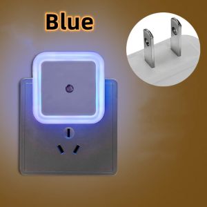 Mini Cute Wall Plug-in LED Night Light Auto Sensor Bedside Lamp For Bedroom Kids Room Hallway Corridor Stairs US 220V