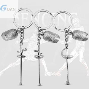 [COD] GUAN พวงกุญแจโลหะฟันดาบเกมของที่ระลึกจี้กระเป๋าเสน่ห์รถพวงกุญแจกระเป๋าเงินแฟนกีฬาฟันดาบ