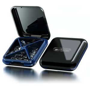 กล่องยา Medicine box กล่องใส่ยา ตลับยา 4 ช่อง ตลับใส่ยาและวิตามิน กล่องแยกยา กล่องอเนกประสงค์ ตลับใส่ยา กล่องวิตามิน กล่องเก็บยา พกพาสะดวก