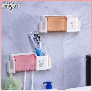 JACIRCLE Wall Mounted Shelf for Toothbrushes Bathroom Items Toothpaste shelf