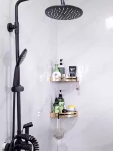 MEIDOO Bathroom punch-free storage rack corner rack shampoo rack bathroom accessories rack wall mount