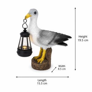 Resin Duck Solar Lantern Garden Statue Outdoor Decorative Lamp Patio Yard Balcony Decor Lampu Taman