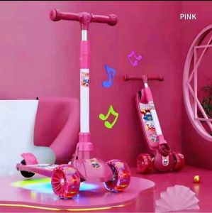 Kids Scooter Big LED Wheels Scooter for kids With light and music Outdoor Toys Foldable Scooter