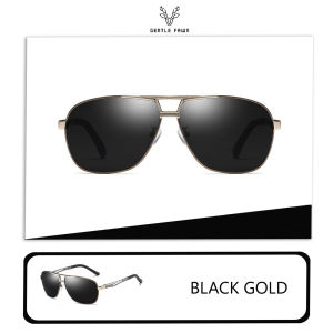 Gentle Fawn Kacamata Sunglasses Polarized Style Pria Keren Anti Silau Matahari Aviator Metal 8521