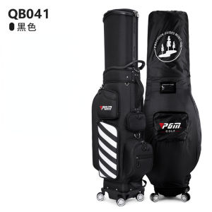 PGM High-capacity Telescopic Waterproof Golf Standard Travel Bag with Pulley Rain Cover Combination Lock for Men Women 6 Plug Universal 4 Wheel
