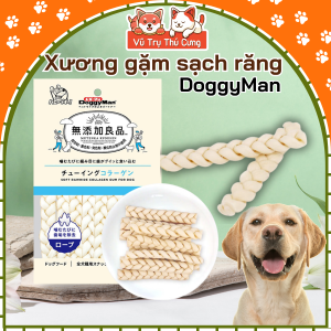 Xương gặm sạch răng cho Chó Doggy Man từ da bò và sữa 130g